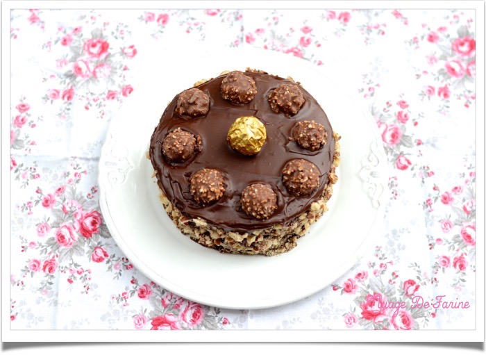 Gâteau aux Ferrero rochers3