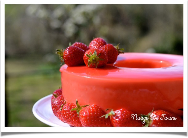 Gâteau à la mousse de fraises et ricotta6