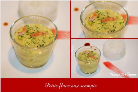 Petits flans aux scampis