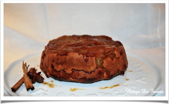 Gâteau renversé aux pommes et au sirop d’érable