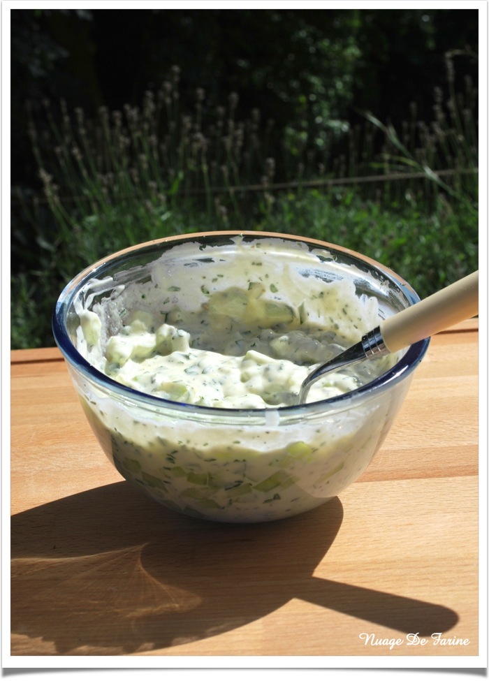 Tzatziki au fromage frais maison