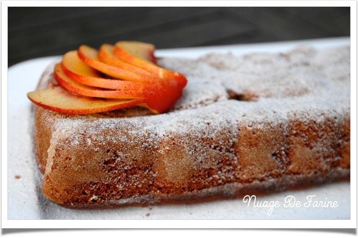 Cake à la ricotta et aux nectarines