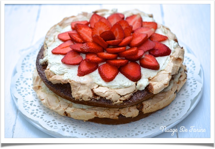 Gâteau presque tout en un…. ou gâteau chocolat meringué