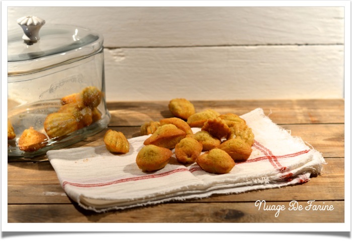 Madeleines poire/noisettes