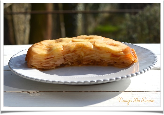 Mille feuilles de pommes sans pâte3