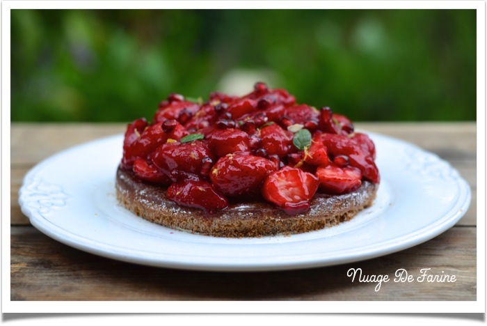 Tarte aux fraises, comme un goût de paradis…..