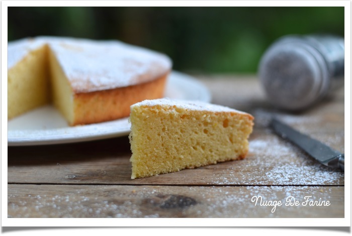 Gâteau citronné au léger goût de coco….