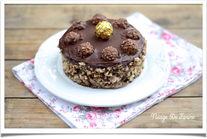 Gâteau aux Ferrero rochers2