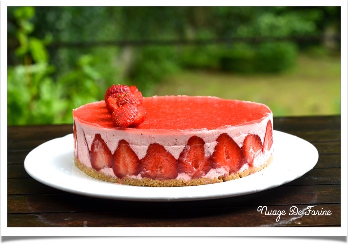 Bavarois aux fraises