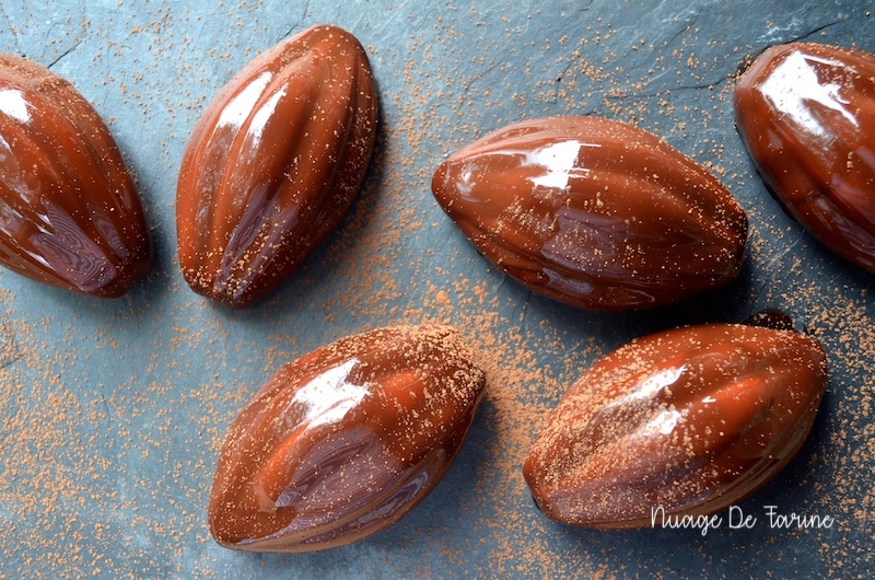 Cabosses à la mousse Ruby au coeur de framboise