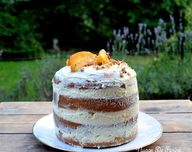 Naked cake aux pêches