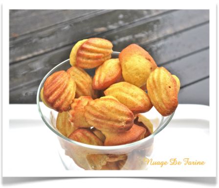 Madeleines géranium ou beurre de cacahuètes