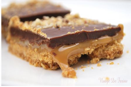 carrés caramel