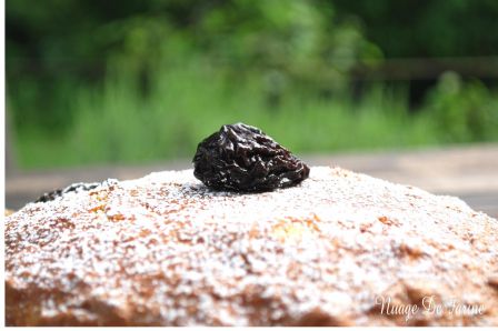 gâteau aux pruneaux et à la farine de maïs