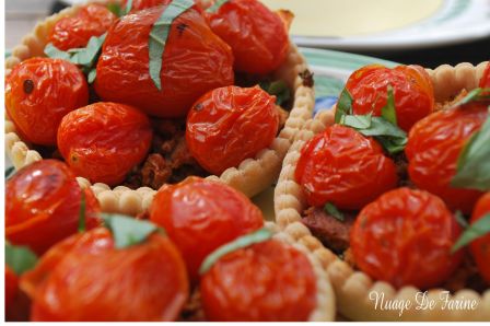 tartelettes aux tomates cerise