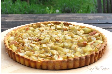 Tarte à la rhubarbe toute simple